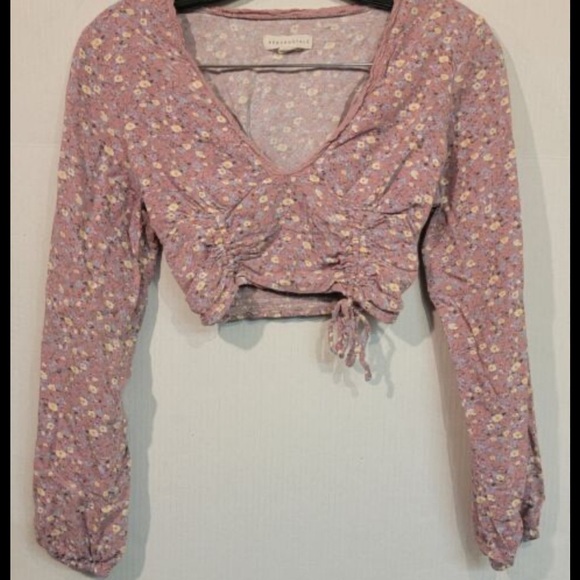 Aeropostale Floral Lace Coquette Top - Picture 5 of 8